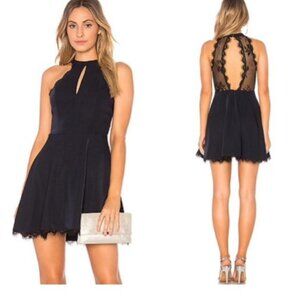 NBD Gimme More Lace Back Mini Dress in Black Sz: XS